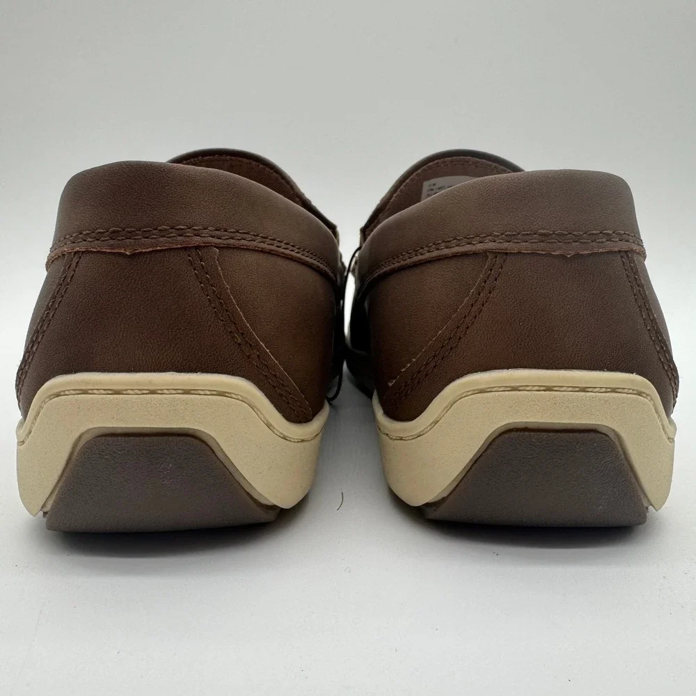IZOD Seapoint Men's 11 Tan Memory Foam Slip On Loafers Casual Comfort Shoes NIB‎